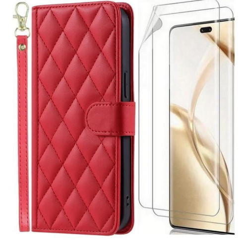 Étui coque Simili Cuir PU portefeuille Losange Capitonné Rembourré Iphone 12 Mini & Protection Écran