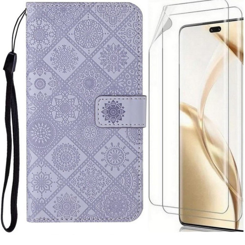 Étui Simili Cuir Pu Motif Losange Samsung Galaxy A05s & Protection Écran