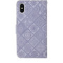 Étui Simili Cuir Pu Motif Losange Samsung Galaxy S10 & Protection Écran